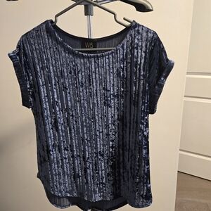 W5 Short Sleeve Navy Velvet Tee